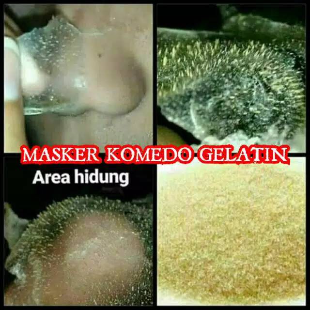 Masker Gelatin Komedo Halal / Masker Charcoal Halal Murah / Perawatan Masker 3g aman