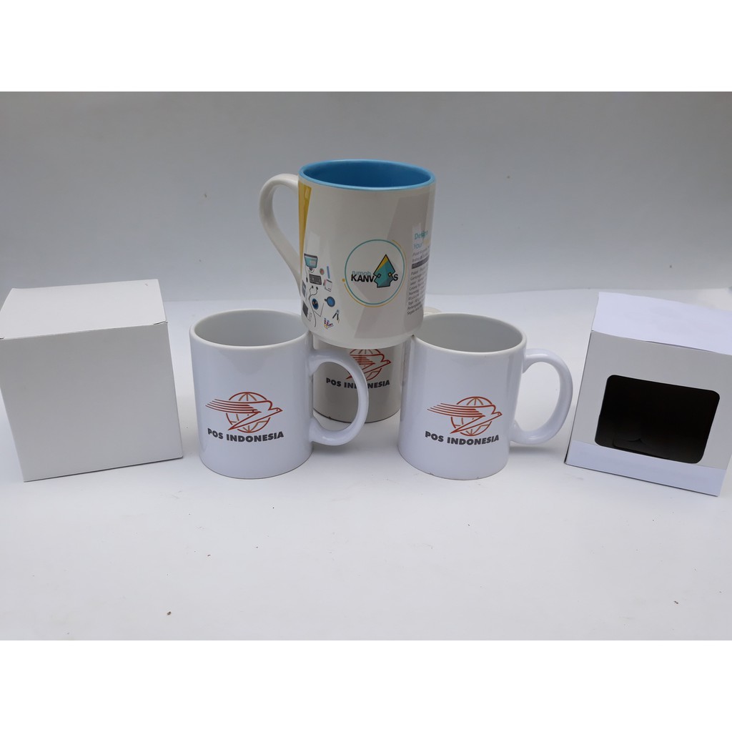 Mug/gelas /cangkir CETAK SABLON souvenir & merchandise promosi, wisuda, seminar kampus, KKN, partai