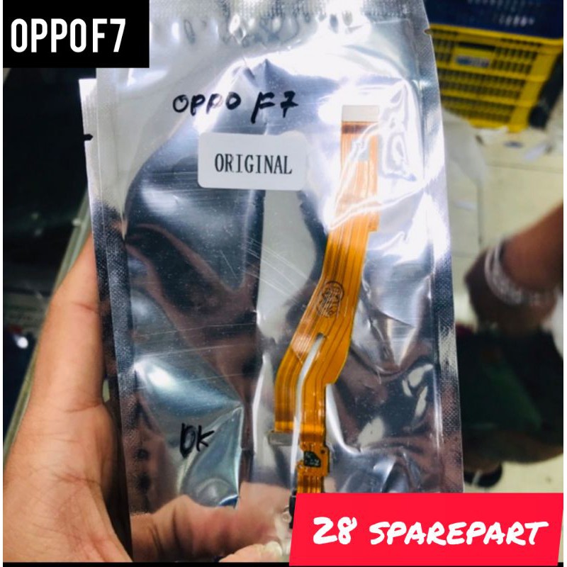 FLEXIBLE/CONEKTOR CHARGER OPPO F7 ORIGINAL