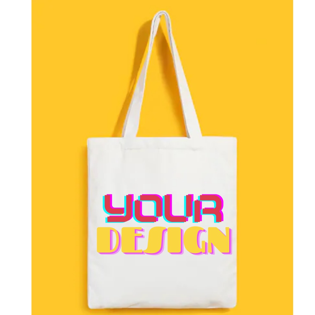 New totebag aesthetic custom satuan kain drill TOTE tas printing design sesukamu suka suka (resleting) || kiiyoomii ||