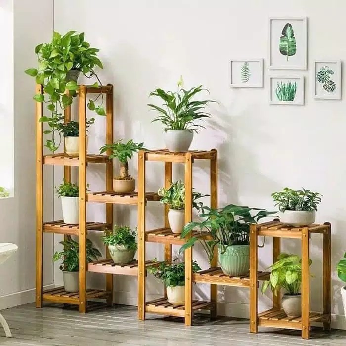 MURAHH Rak bunga tingkat  plant stand 12 tatakan papan Mudah dirakit