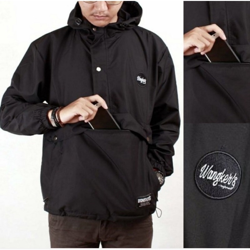 (BISA COD) Jaket Cagoule Simple Wangkers