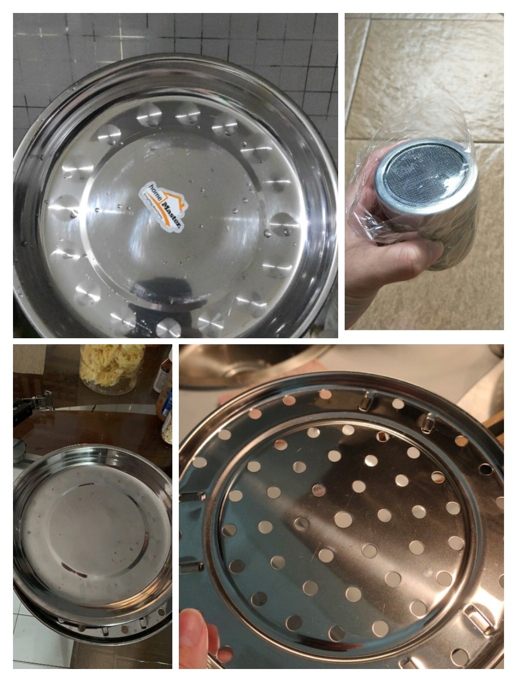 Homemaster Piring Stainless Multifungsi Ekonomis 0.3 Mm 22 Cm Model C Plate03c22