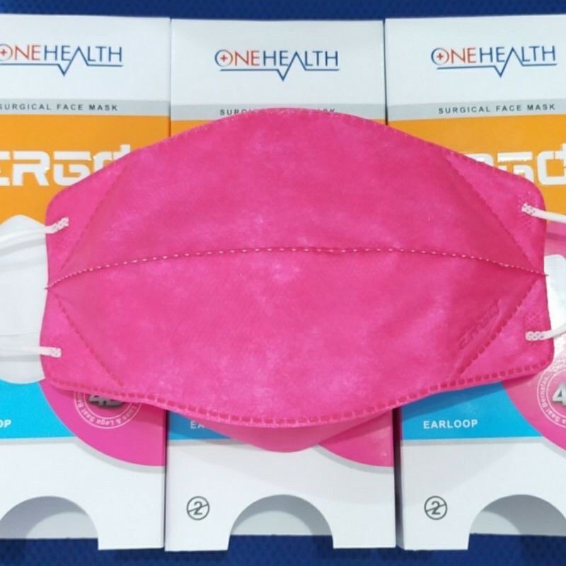 Masker ERGO OneHealth 4D isi 25 pcs/Masker ERGO Onehelath  4D Medis /Masker medis Ergo Onehealt