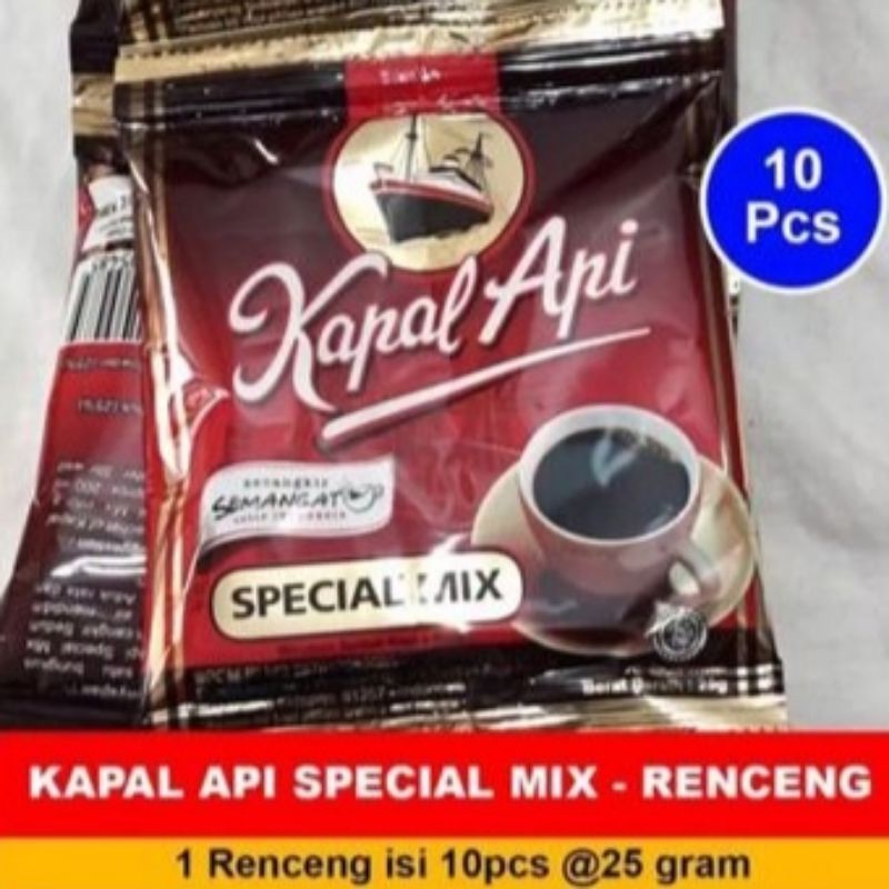 Kopi Kapal Api Special Mix 25 Gr X 10 pcs