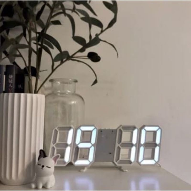 Taffware Jam Meja LED Digital Alarm Clock Temperatur Suhu - Jam Dinding LED 3D TRENDY