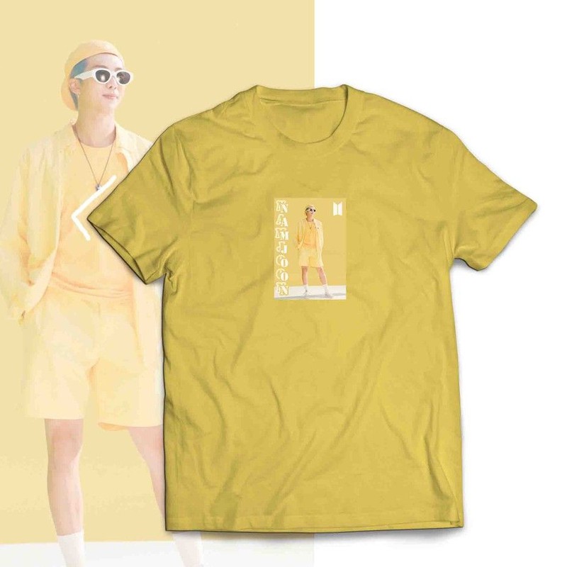 Baju BTS RM - Kim Namjoon | Dynamite  | Lengan Panjang | Lengan Pendek