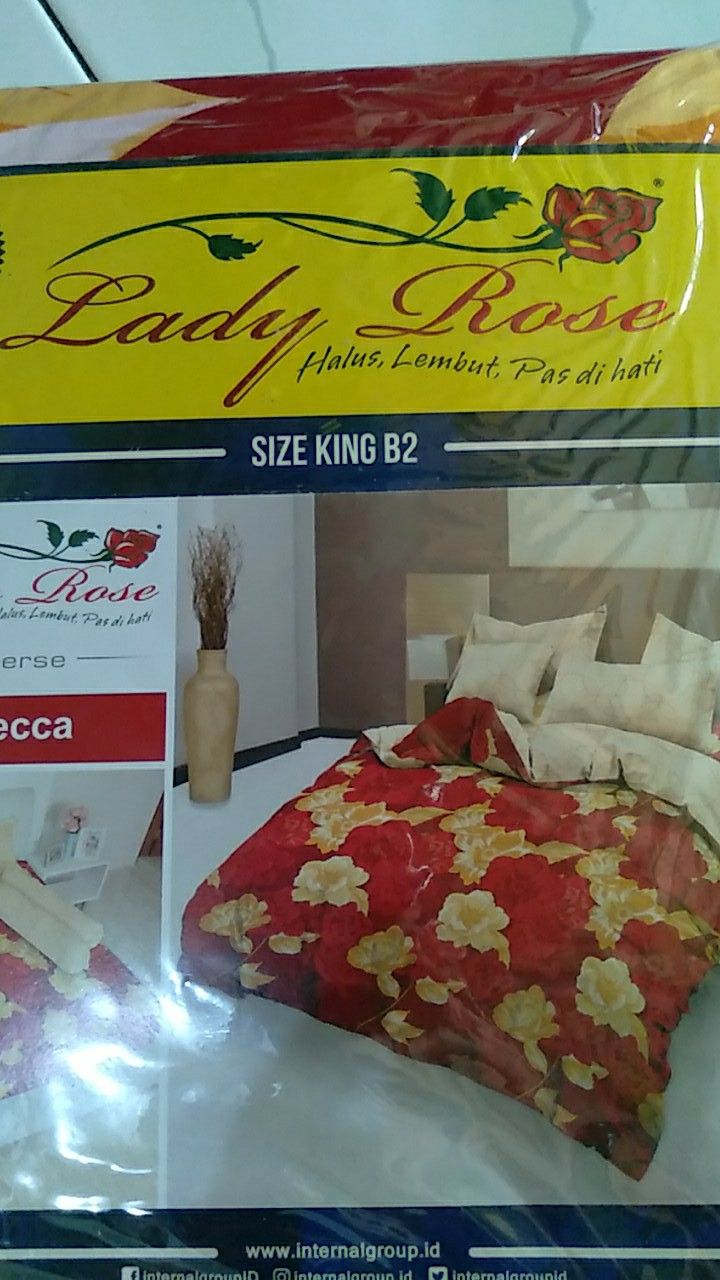 Rc Sprei Lady Rose Ukuran 180x200 Emboss