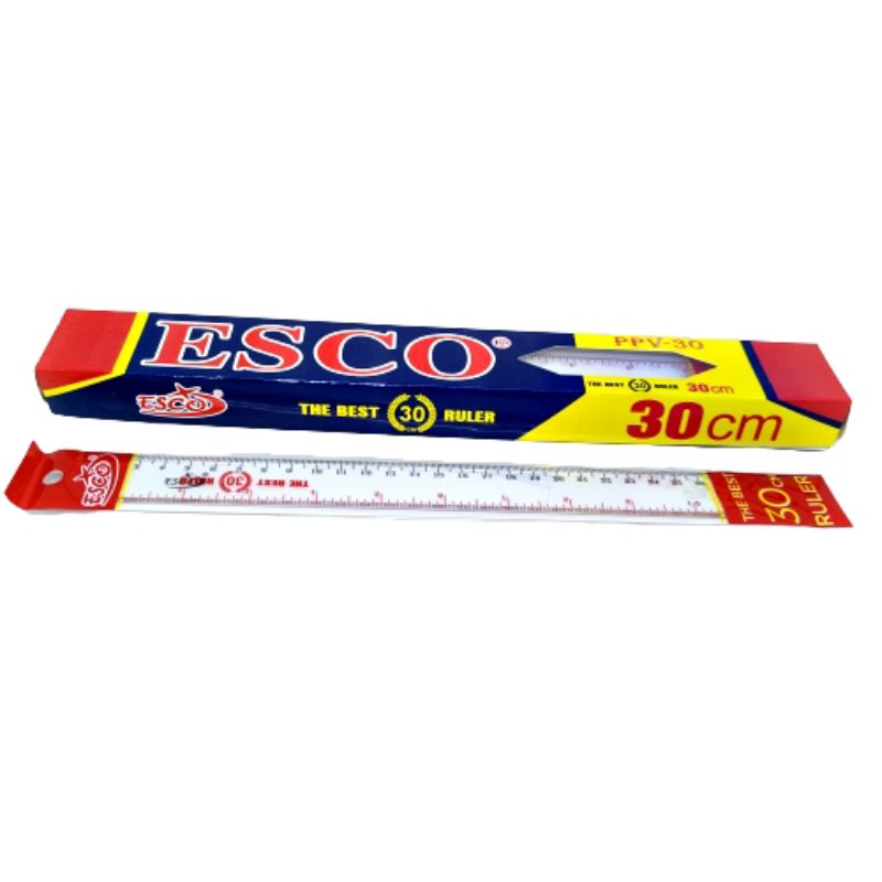 [ERA] Penggaris 30cm The Best Ruler  Esco isi 12pcs