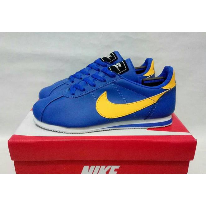 nike cortez biru
