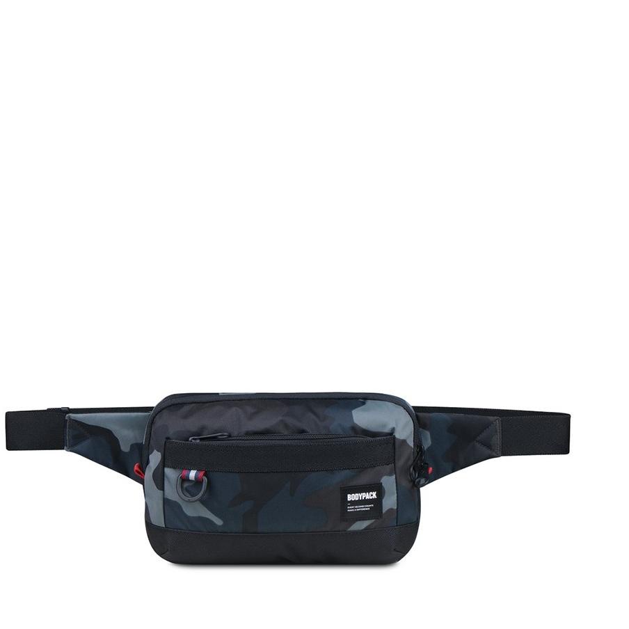 Siap Kirim Tas Pinggang Bodypack Flyker Waist Bag - Hitam