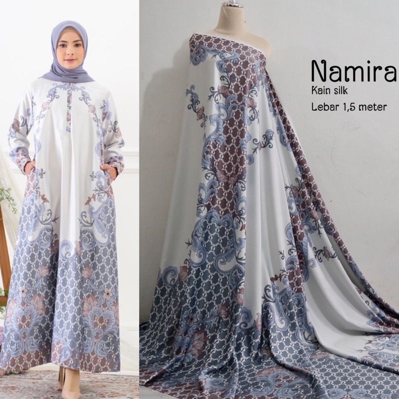 Namira series | kain silk | motif semi batik