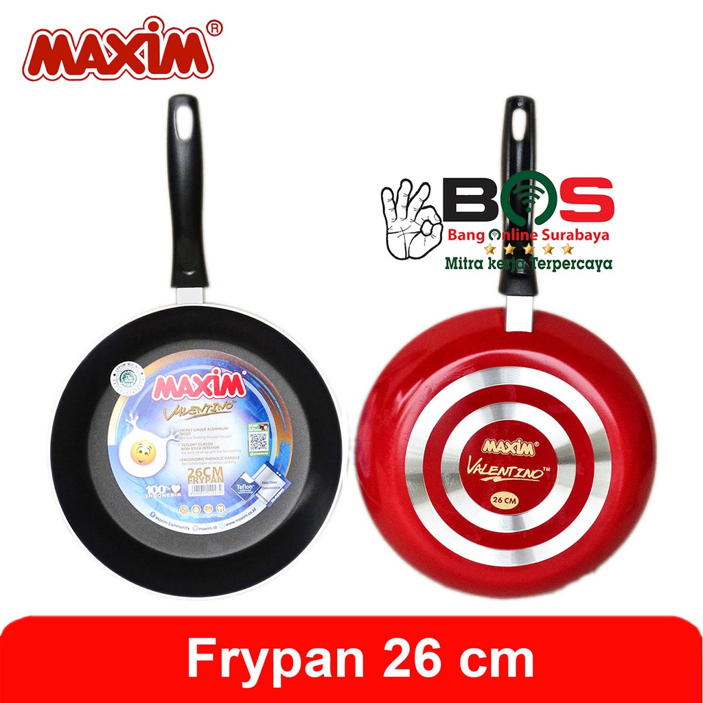 Frypan Teflon Wajan Maxim Anti Lengket Wajan Panci Penggorengan Teflon 26 CM