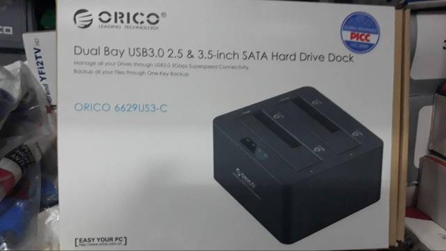 ORICO 6629US3-C 2Bay Docking Harddisk 2,5 &amp; 3,5inch USB3.0 SATA