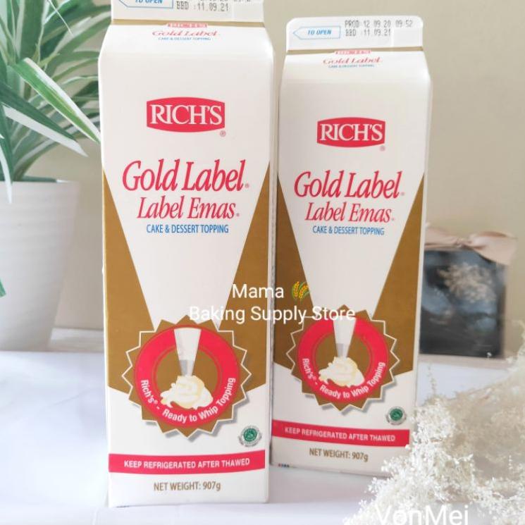 

DQRT RICH'S RICH RICHS GOLD WHIPPING CREAM KRIM TOPPING ☂➘ Diskon 。(