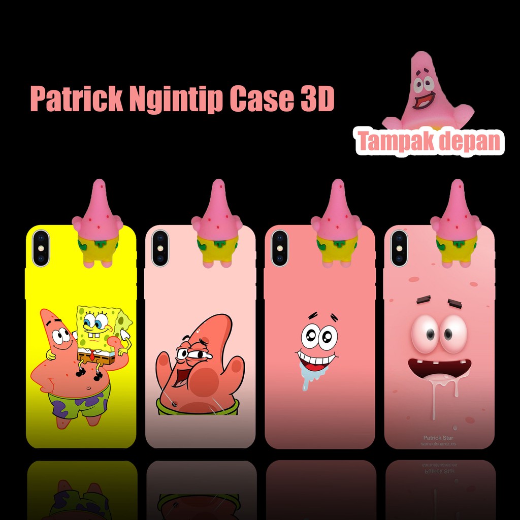 [SILIKON] casing case patric intip oppo vivo redmi realme samsung asus iphone