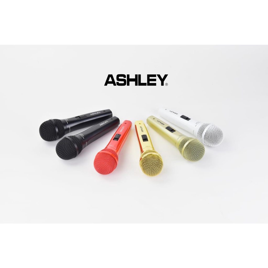 microphone mic Ashley Kabel A02 Putih Atau Hitam atau warna lainnya