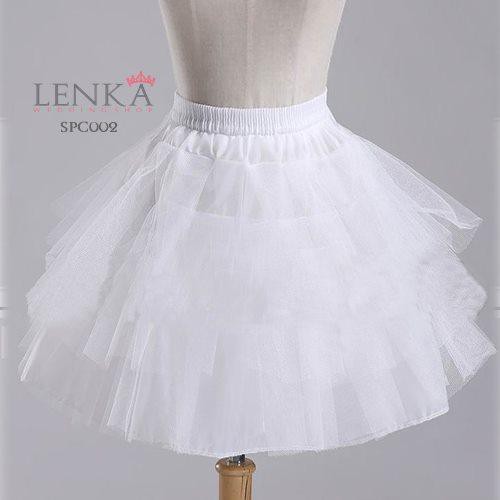 LENKA Rok Tutu Pengembang Gaun Petticoat Dalaman Dress Pengantin Bridal 3 Layer SPC002