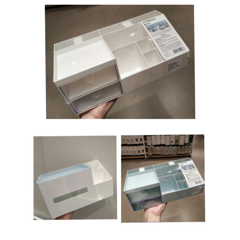 AKRILIK MAKEUP / MAKEUP ORGANIZER MINISO / miniso akrilik acrylic / tempat make up serbaguna