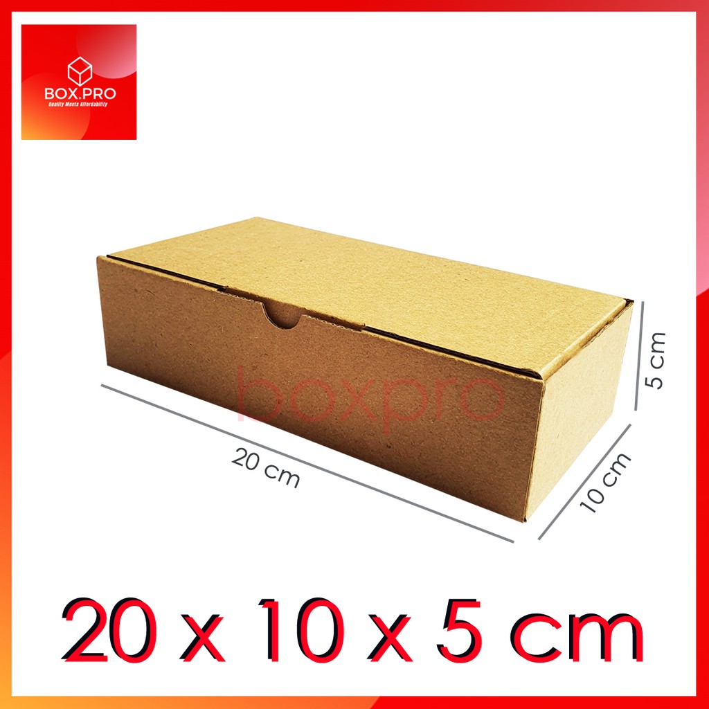 ECER Kardus Dus uk 20x10x5 cm Die Cut Box Kotak Packing Aksesoris Baju