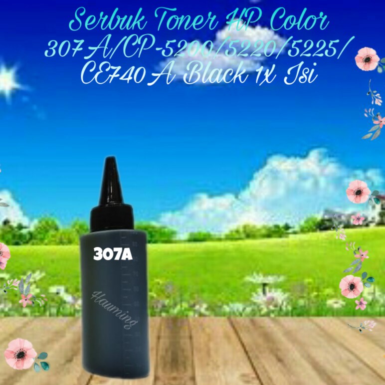 Serbuk Toner HP 307A CP5200 CP5220 CP5225 CP5225DN CP5225N CP5225XH CP-5225 CE740A Black 1x Isi