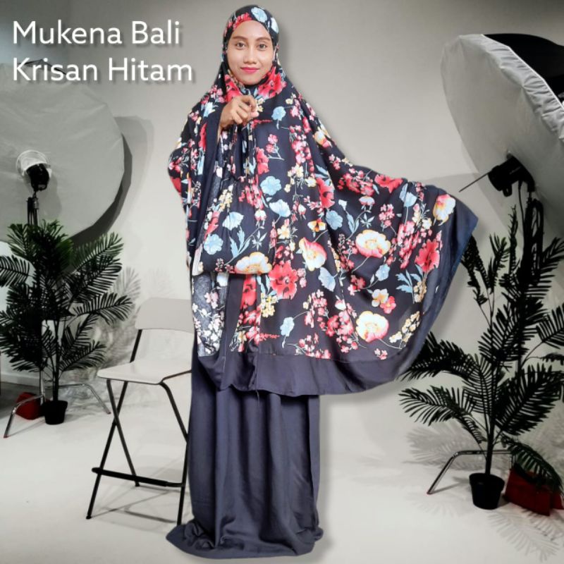 MUKENA BALI MOTIF ATAS KATUN RAYON