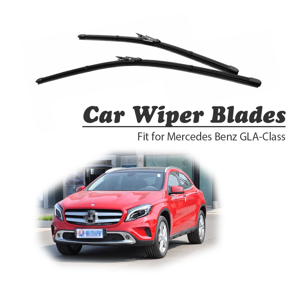 1 Set Blade Wiper Kaca Depan Mobil Bahan Karet Untuk Mercedes Benz GLA Class X156 180 200 250 45 AMG CDI