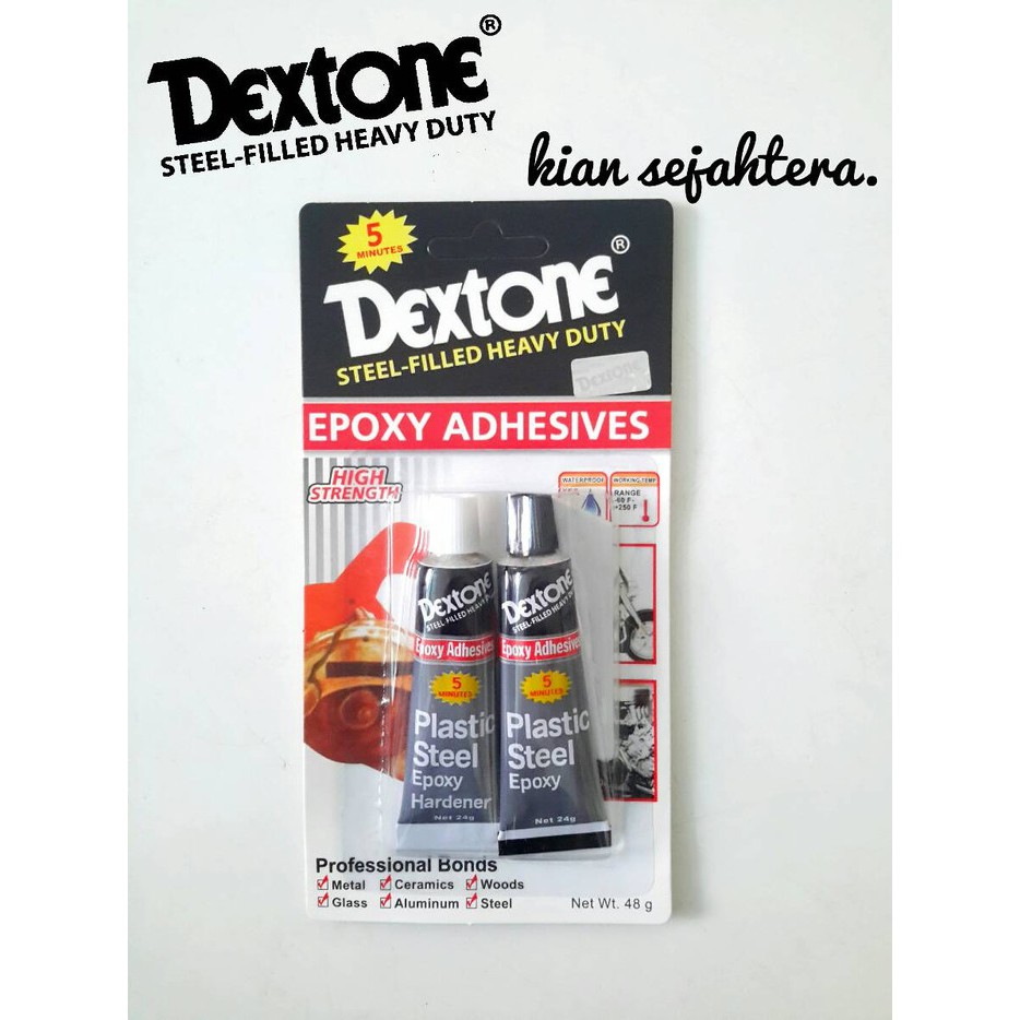 

lem besi campur .epoxy DEXTONE 5 MENIT K1