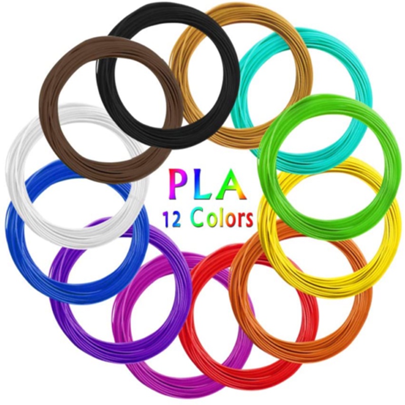 Filamen Pena 3D 12 Warna 1.75Mm 3m