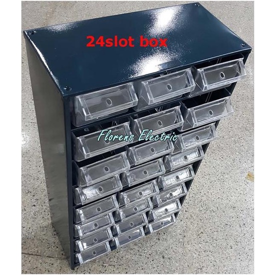 Rak Komponen 24 slot / Tool Box / Partisi / Kotak Sparepart RAACO