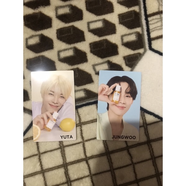 WTS PHOTOCARD JUNGWOO DAN YUTA NATURE REPUBLIC