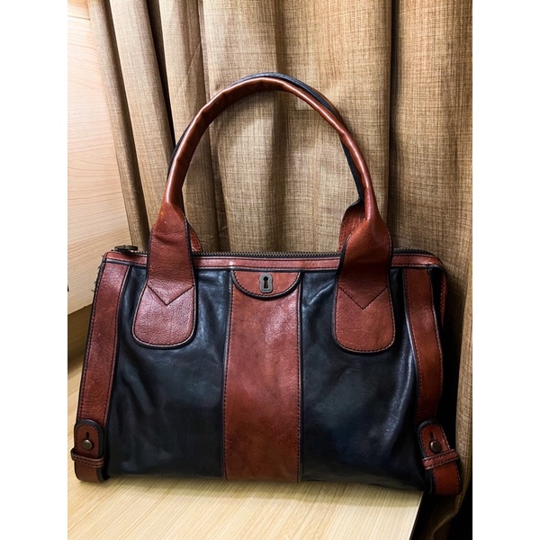 Fossil VRI satchel two tone (Preloved)