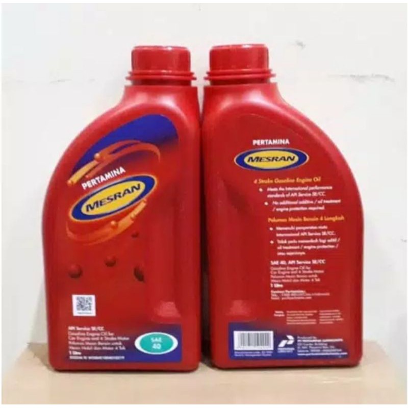 Mesran Sae 40 Bensin 1L Pertamina Asli