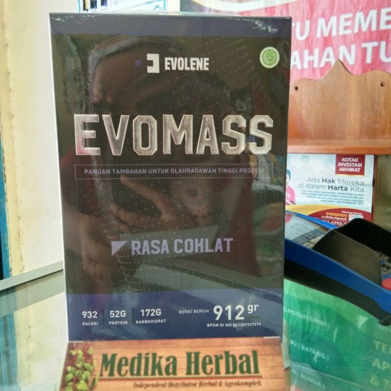 Evolene Evomass Evo Mass 912 gram agen lampung