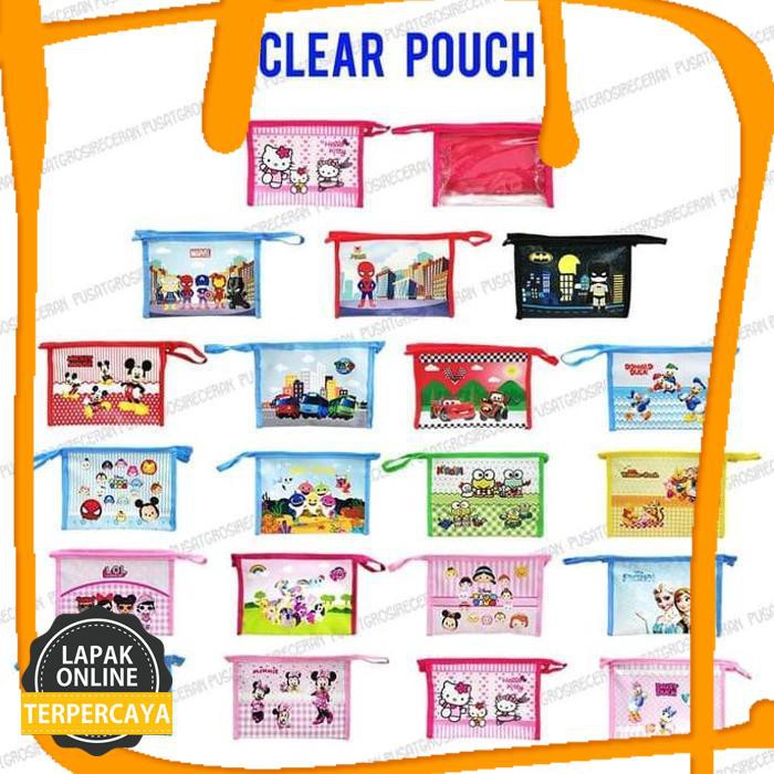 

Promo Clear Pouch Karakter Anak Tempat Pensil Anak Size Besar Transparant - Hello Kitty Jaminan Mutu