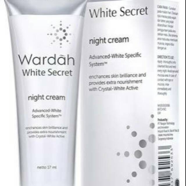 Wardah White Secret Night Cream || Krim Malam Tube