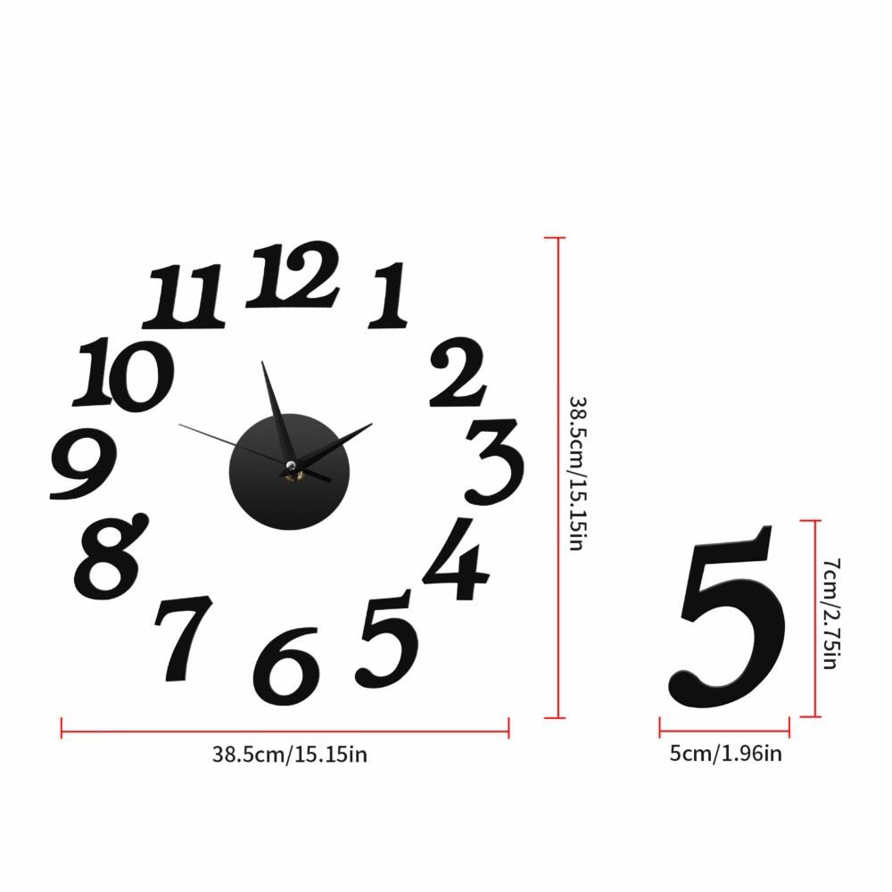 Jam Dinding Tempel DIY Analog 3D Modern Wall Clock