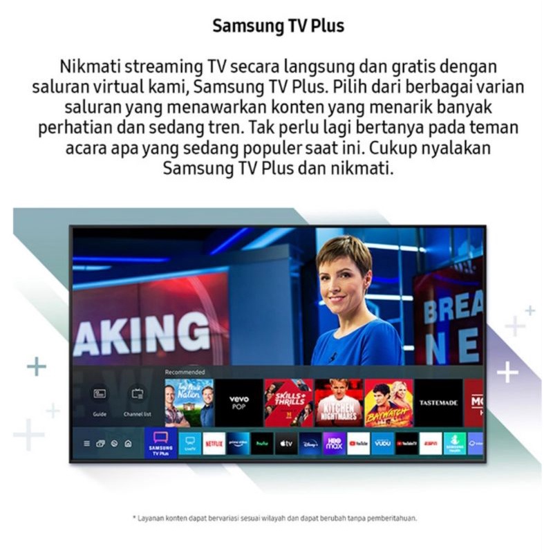 SAMSUNG LED SMART TV 43 Inch | UA43AU8000 | UA 43AU8000 | Crystal UHD 4K (2021)-1