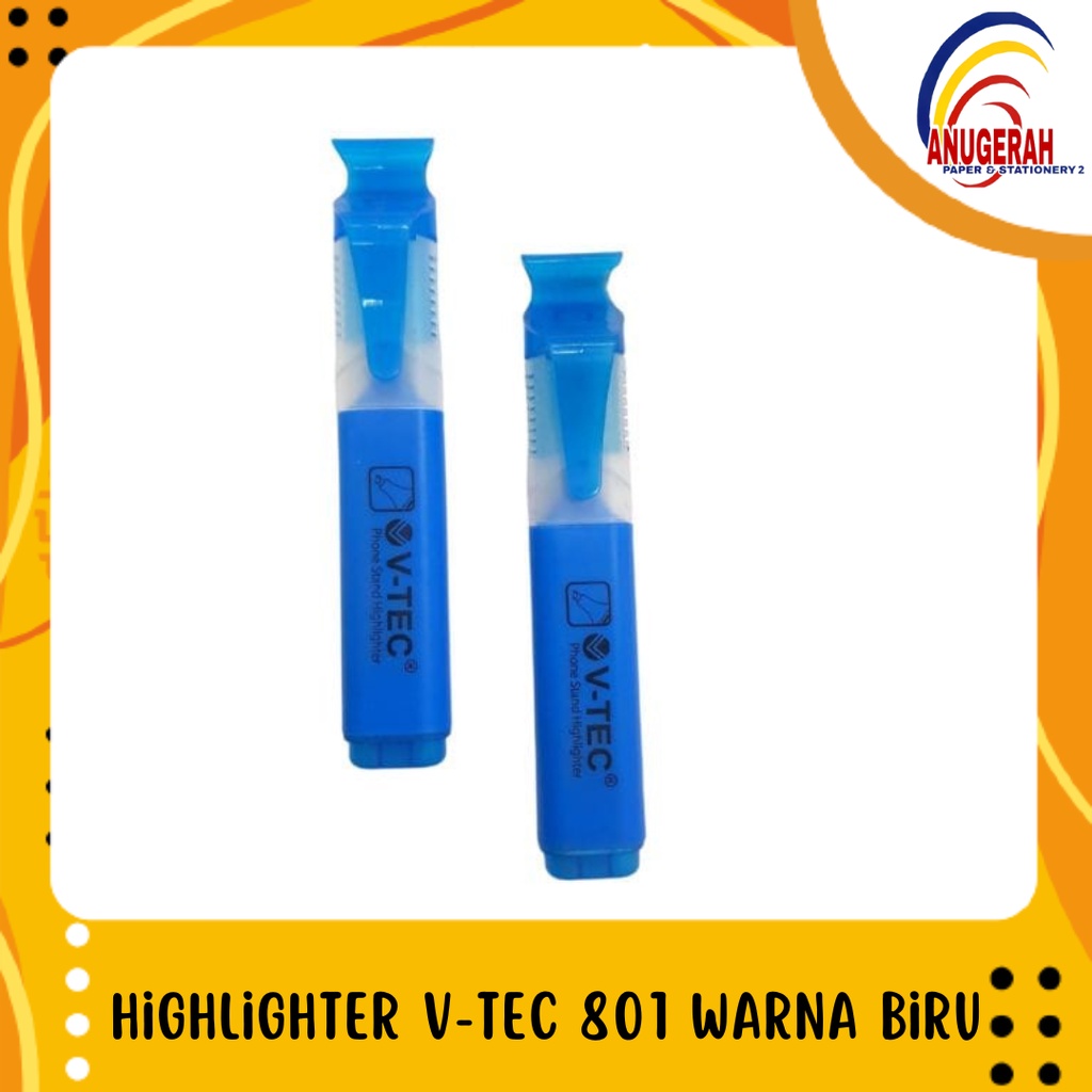 

V-TEC HIGHLIGHTER BIRU / STABILO VTEC BIRU MURAH (PCS)