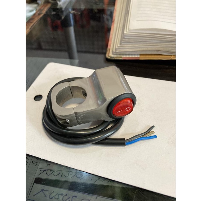 Variasi Motor 46/ Tombol On Off Waterproof Lampu Saklar On Off Lampu Scarlet Racing /Toko Reting