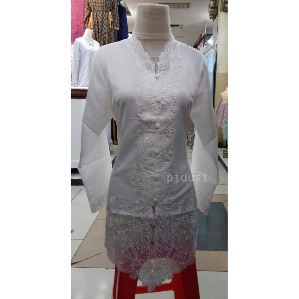 Kebaya encim bordir lengan panjang / kebaya encim formal