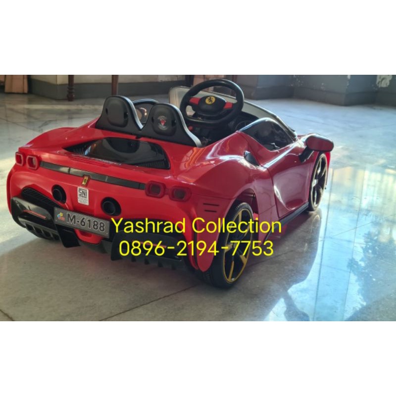 Mainan Anak Mobil Aki Anak PMB 6188 Ferrari Varsa-6