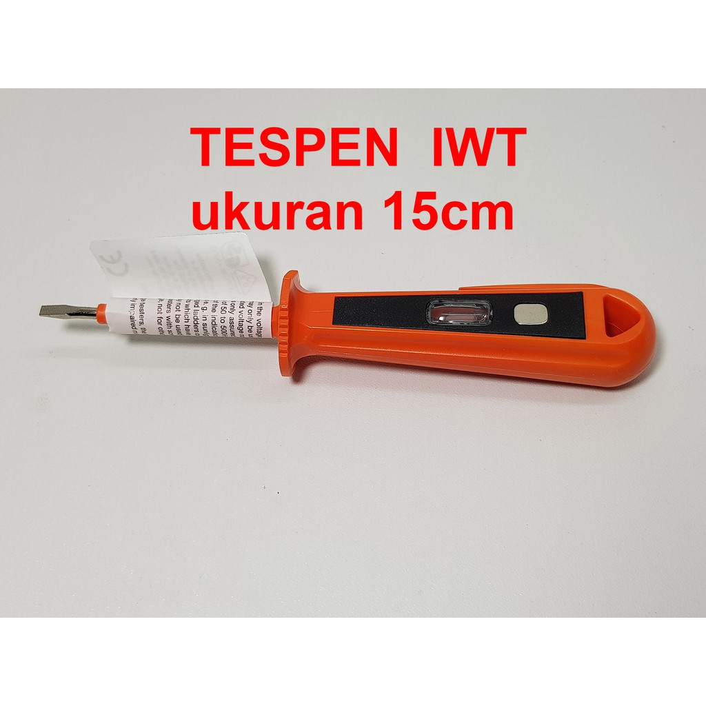 Test pen AC 15cm ( SHORT ) obeng testpen made in germany tespen IWT