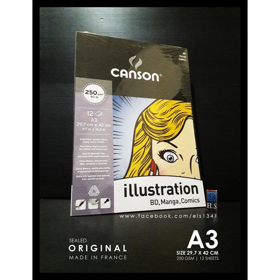 

Canson Illustration Bd, Manga, Comics Pad A3 Terlengkap