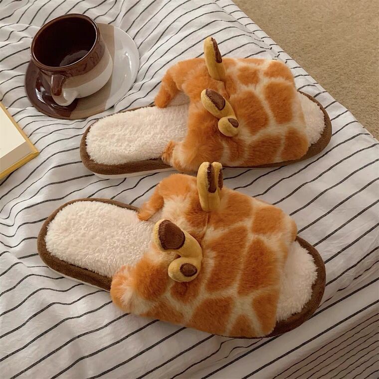 SANDAL RUMAH JERAPAH GIRAFFE SEPATU KAMAR PIYAMA SLIPPER