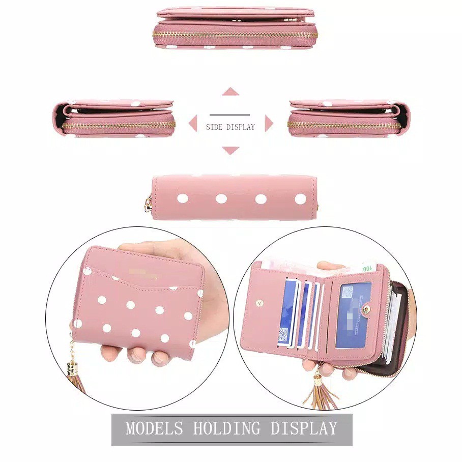 (COD) DOMPET WANITA KOREAN FASHION WALLET MALLSHOPPING