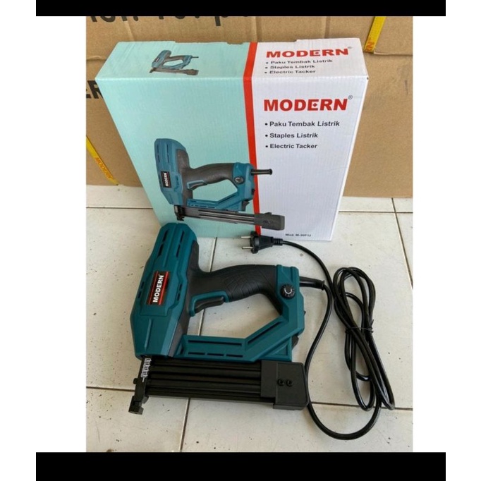 Mesin Alat Paku Tembak Listrik Modern M-30F/U / Gun Nailer Staples