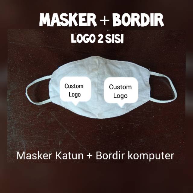 Masker Bordir komputer/Masker custom logo