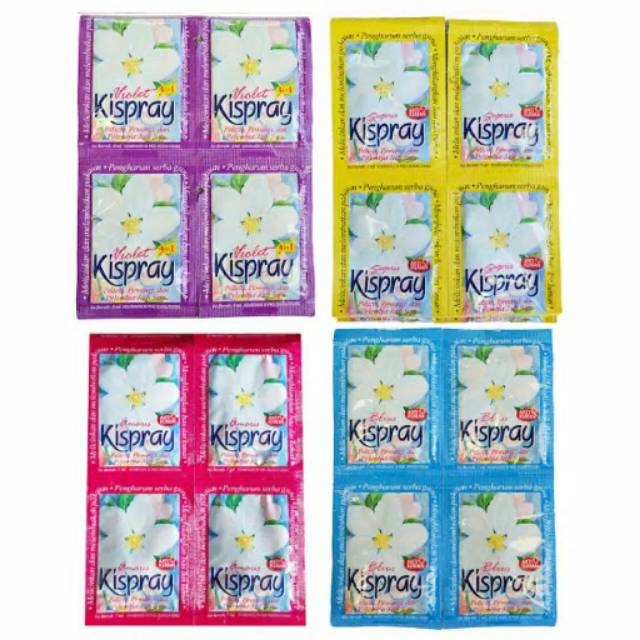 Kispray pengharum pakaian sachet 24x7ml