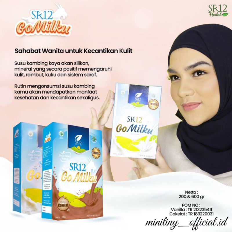 

GOMILKU SUSU KAMBING ETAWA SR12 / SUSU KESEHATAN / SUSU TERLARIS